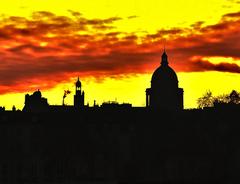 skyline of the 5th arrondissement of Paris viewed from Île Saint-Louis