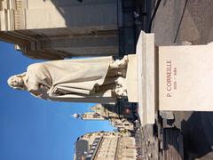 statue of Pierre Corneille at the Panthéon in Paris