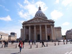 Pantheon in Paris with grand neoclassical facade