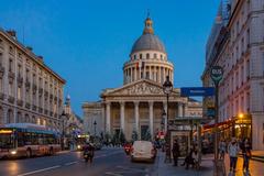 Panthéon in Paris at sunset