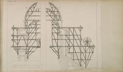 scaffolding and framework for the construction of the Panthéon dome, 18th century