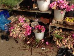 Flower shop outside Manakula Vinayagar Temple