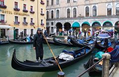 Scenic Venice canal with traditional buildings