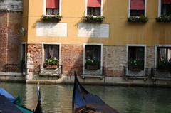 Bacino Orseolo in Venice with twin plaques commemorating Doge Pietro II Orseolo