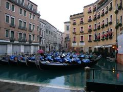 Bacino Orseolo with gondolas