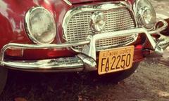 Brazilian vehicle license plate from 1971 to 1990