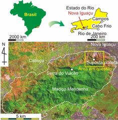 Locality map of Nova Iguaçu volcanic rock suites