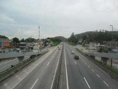 Via Dutra highway with vehicles during the day