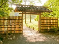 Gate at Rikugien Garden in Tokyo