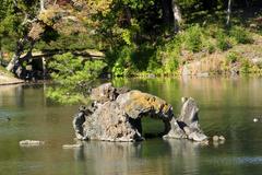 Horaijima rock in Rikugien garden, Tokyo