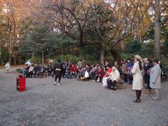 People at Rikugien Garden in Komagome