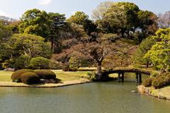 Rikugi-en garden in Tokyo with traditional Japanese landscaping