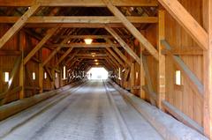 Radošov wooden bridge over the Ohře River