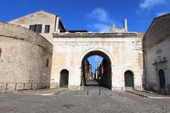 Arco d'Augusto monument in Fano, Italy