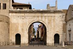 Arco d'Augusto monument in Italy