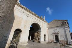 Arco d'Augusto monument in Fano, Italy