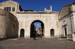 Arco d'Augusto di Fano, an ancient Roman arch in Italy