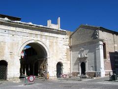 Fano Augusto Arch and San Michele Church