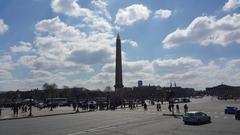 France Paris Place de La Concorde panoramic view