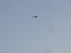 News Helicopter near the Place de la Concorde in Paris