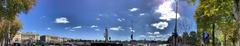 Panorama of Place de la Concorde in Paris, France