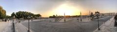 Panorama on the Place de la Concorde on Bastille Day 2022