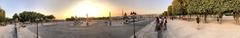 Panorama of Place de la Concorde on Bastille Day 2022