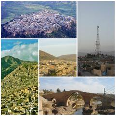 Collage of Dohuk Governorate cities in Iraqi Kurdistan