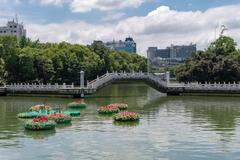 Guilin scenic landscape with lush mountains and river