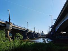 Marienbrücke Eisenbahnbrücke in Dresden