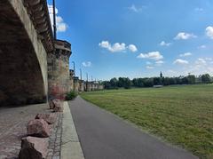 Elbtal in Dresden with Marienbrücke