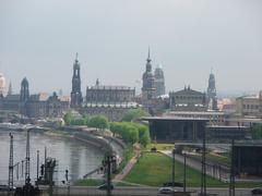 panoramic view of Dresden from the Yenidze building