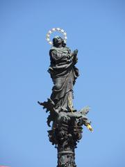 Mariensäule am Hof with Madonna and Child statue