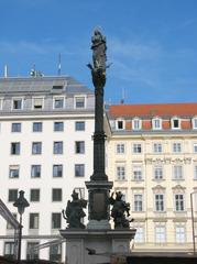 Mariensäule monument at Am Hof square in Vienna