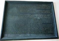 Bronze plaque of General Armando Diaz's victory address at Ducal Palace in Venice