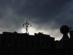 cloudy sky over Catania