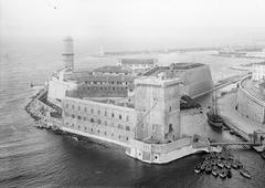 Fort Saint-Jean in Marseille, photographed by Frères Séeberger between 1900-1925