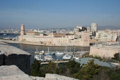 Fort Saint Jean and St Laurent Church in Marseille