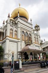 Masjid Sultan in Singapore with a golden dome