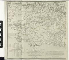 Map of Java during the Java War 1825-1830