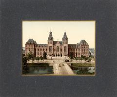 Amsterdam in Photochrome, circa 1900, view of the Rijksmuseum