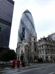 30 St Mary Axe skyscraper in London on a clear day