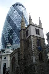 30 St Mary's Axe, also known as The Gherkin, in London