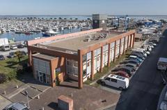 Arcachon coastal laboratory building near the shore