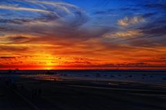 Sunset over Arcachon Bay