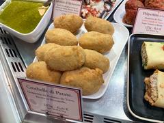 Potato, ricotta, and mozzarella croquettes at the Arcachon market