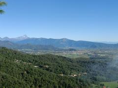 Caraglio with Monviso mountain in the background