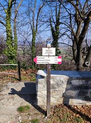 Guidepost in Caraglio, Italy