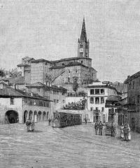 Veduta di Caraglio woodcut