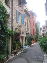 narrow street in Vence, Provence